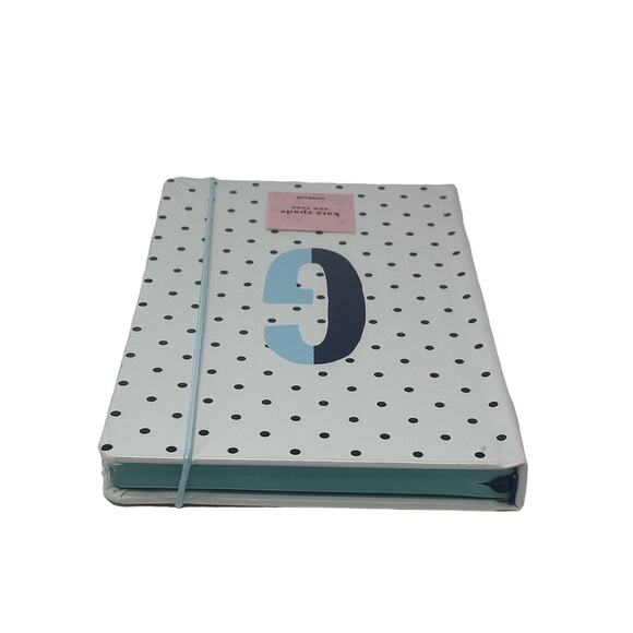 Kate Spade Sparks Of Joy Letter G White Polka Dots Novelty Notebook Stationary - Picture 3 of 8